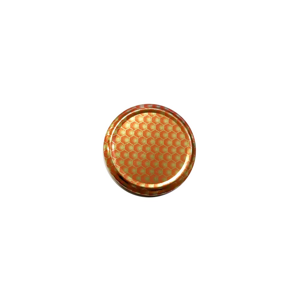 53mm Twist-Off Lid (Beehive Orange) x 10qty.