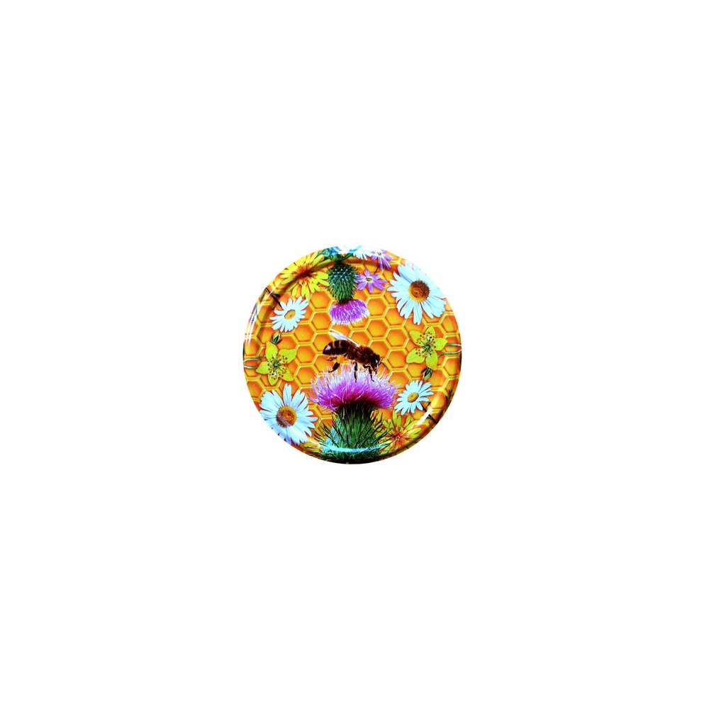 82mm Twist-Off Lid (Herbs & Bee) x 10 Lids