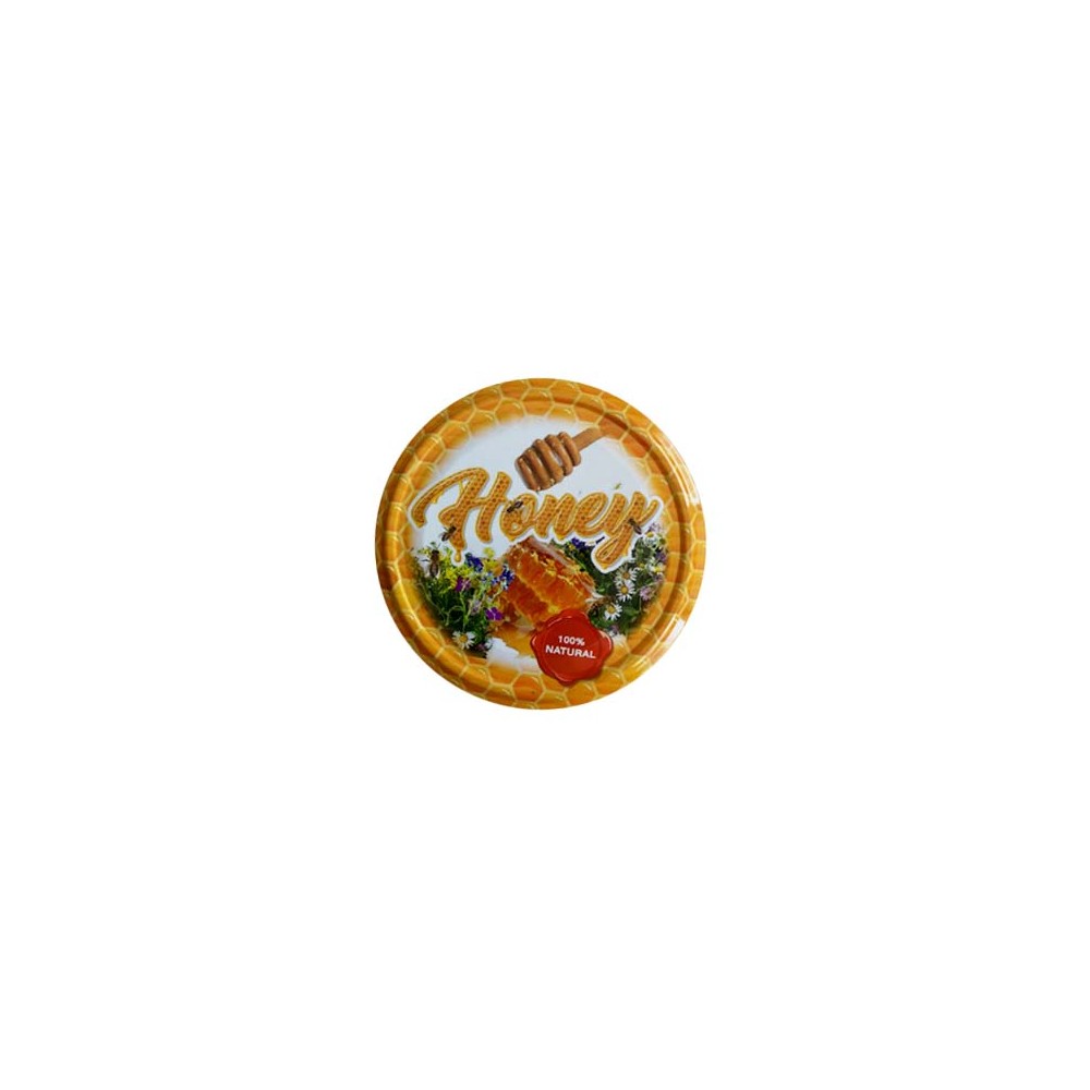 82mm Twist-Off Lid (Yellow Honey) x 10