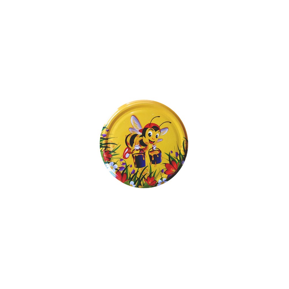 82mm Twist-Off Lid (Cartoon Bee) x 10 